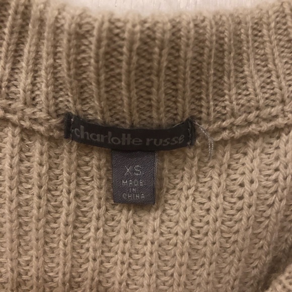 Charlotte Tan Lace Up Tie Russe Sweater - Picture 6 of 6